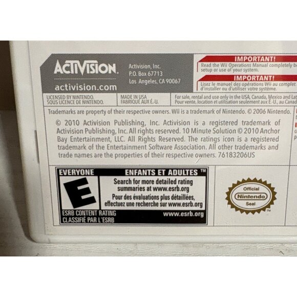 10 Minute Solution Knock-Out Body Nintendo Wii Fitness Game Complete Activision - Picture 3 of 5